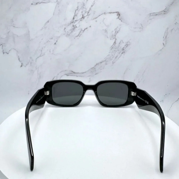 PRADA Sunglasses Black Acetate PR 17WS Symbole Logo Made In Italy Authentic - Picture 14 of 16